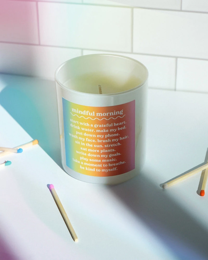 Wild Rose Shop & Studio Wellness Mindful Morning Soy Candle 1 Wild Rose Shop & Studio Wellness Mindful Morning Soy Candle