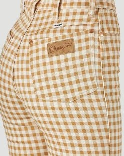 Wrangler Wanderer High Rise Flare - Honey Yellow