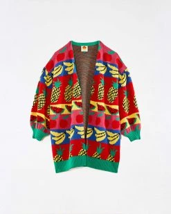 Farm Rio Tropical Mixed Fruit Cardigan Clothing