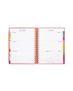 Ban.do Large 17-Month Academic Planner - Rainbow Stripes NEW