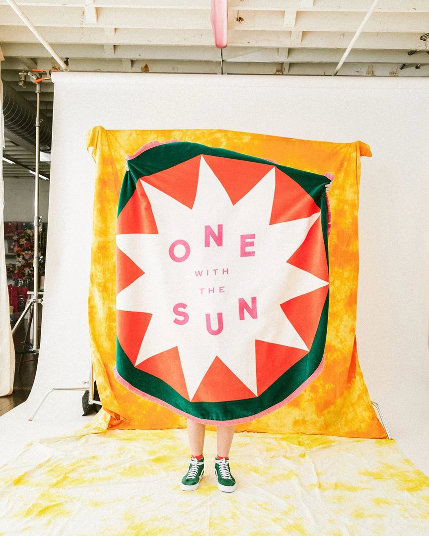 Ban.do Living All Around Giant Circle Towel - One With The Sun 1 Ban.do Living All Around Giant Circle Towel - One With The Sun