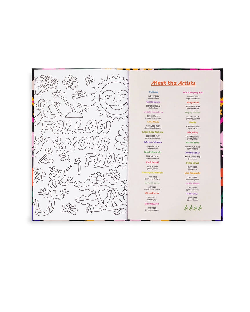 Ban.do NEW Classic 12-Month Planner - Flower Power Black 4 Ban.do NEW Classic 12-Month Planner - Flower Power Black