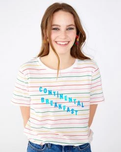 Ban.do Continental Breakfast Striped Tee