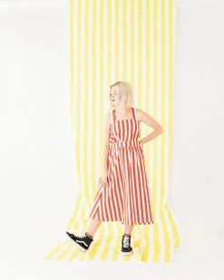 Ban.do Easy Wrap Skirt - Red/Ivory Stripe Clothing