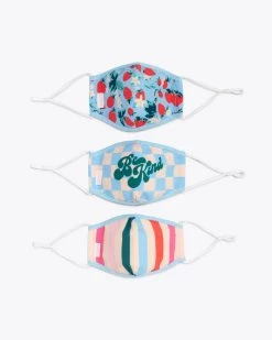 Ban.do Face Mask 3 Pack - Strawberry Field