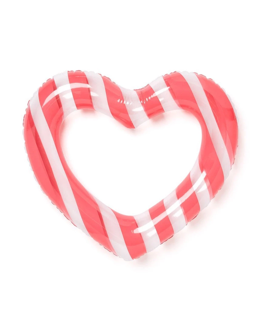 Ban.do Float On! Heart Inner Tube - Swim Club Stripe Living 1 Ban.do Float On! Heart Inner Tube - Swim Club Stripe Living