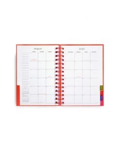 Ban.do Medium 12-Month Soft Cover Planner - Flower Power Black