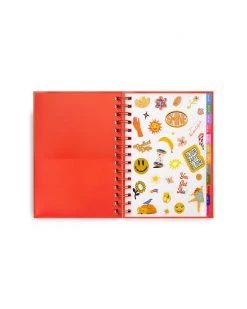 Ban.do Medium 12-Month Soft Cover Planner - Flower Power Black
