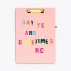 Ban.do Get It Together Clipboard Folio With Notepad - Say Yes