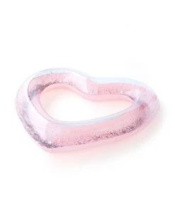 Ban.do Living Beach Please! Jumbo Heart Innertube - Glitterbomb Pink