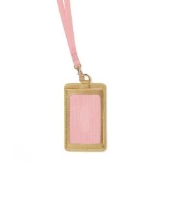 Ban.do Keep It Close Card Case With Lanyard - Metallic Gold