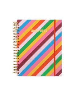 Ban.do Large 17-Month Academic Planner - Rainbow Stripes NEW