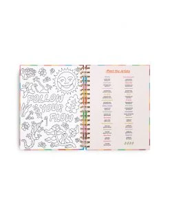 Ban.do Large 17-Month Academic Planner - Rainbow Stripes NEW