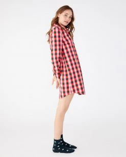 Ban.do Long Sleeve Leisure Dress - Buffalo Plaid Clothing