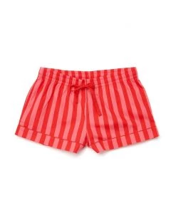Ban.do Leisure Shorts - Hot Pink/Red Stripe