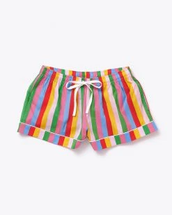 Ban.do NEW Leisure Shorts - Rainbow Stripes