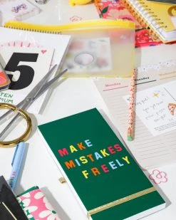 Ban.do Planners + Desk Little Buddy Reporter Pad - Make Mistakes Freely