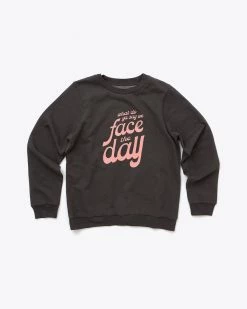 Ban.do Clothing Face The Day Sweatshirt