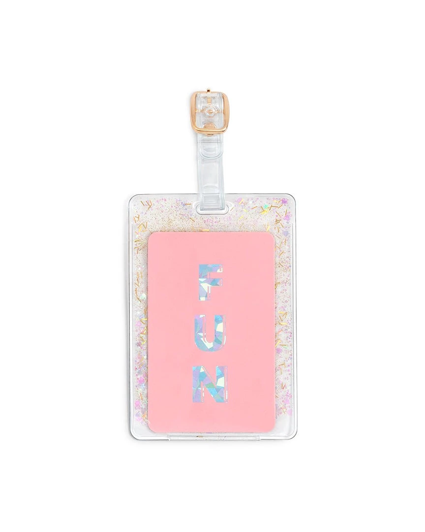 Ban.do Accessories Glitter Bomb Luggage Tag - Confetti 2 Ban.do Accessories Glitter Bomb Luggage Tag - Confetti