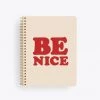 Ban.do Rough Draft Mini Notebook - Be Nice - Embossed