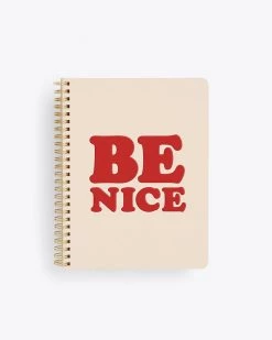 Ban.do Rough Draft Mini Notebook - Be Nice - Embossed