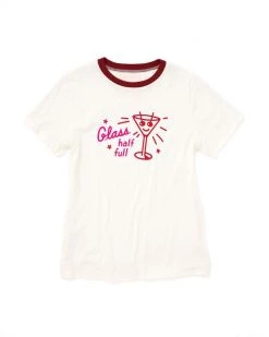 Ban.do Glass Half Full Ringer Tee