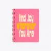 Ban.do Rough Draft Mini Notebook - Find Joy Where Ever Planners + Desk