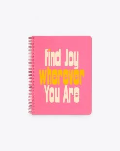 Ban.do Rough Draft Mini Notebook - Find Joy Where Ever Planners + Desk