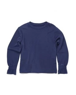 Ban.do Clothing Ruffle Sweatshirt - True Navy