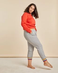 Ban.do Heather Grey Slim Sweatpant