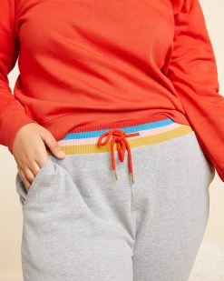 Ban.do Heather Grey Slim Sweatpant