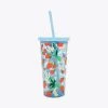 Ban.do Sip Sip Tumbler With Straw - Strawberry Field