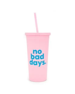 Ban.do Sip Sip Tumbler With Straw - No Bad Days Living