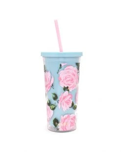 Ban.do Living Sip Sip Tumbler With Straw - Rose Parade 7 Ban.do Living Sip Sip Tumbler With Straw - Rose Parade