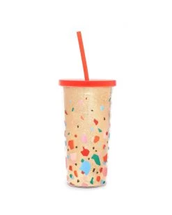 Ban.do Living Deluxe Sip Sip Tumbler With Straw - Confetti