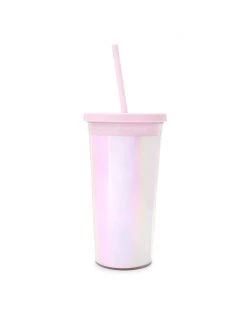 Ban.do Sip Sip Tumbler With Straw - Pearlescent Living