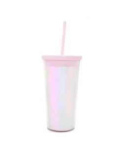 Ban.do Sip Sip Tumbler With Straw - Pearlescent Living