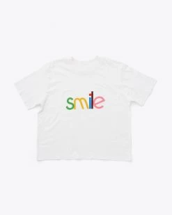 Ban.do Clothing Smile Boxy Tee - Ivory