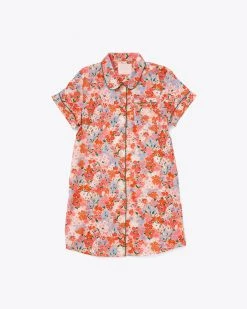 Ban.do Short Sleeve Leisure Dress - Secret Garden