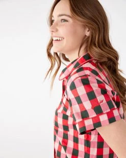 Ban.do Clothing Short Sleeve Leisure Shirt - Buffalo Plaid