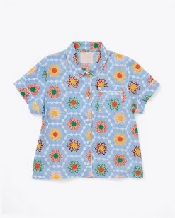 Ban.do Short Sleeve Leisure Shirt - Patchwork Clothing