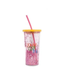 Ban.do Living Glitterbomb Sip Sip Tumbler With Straw - You've Got This
