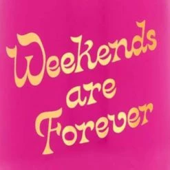 Ban.do Stainless Steel Wine Glass With Lid - Weekends Are Forever