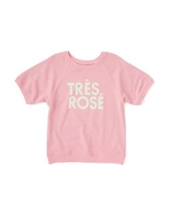Ban.do Clothing Très Rosé Short Sleeve Sweatshirt