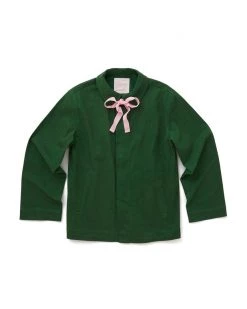 Ban.do Clothing Velvet Bow Work Jacket - Evergreen 10 Ban.do Clothing Velvet Bow Work Jacket - Evergreen