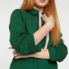 Ban.do Clothing Velvet Bow Work Jacket - Evergreen