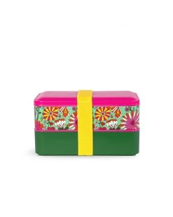 Ban.do What's For Lunch? Stacking Lunch Box Set - Magic Garden Mint
