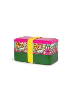 Ban.do What's For Lunch? Stacking Lunch Box Set - Magic Garden Mint