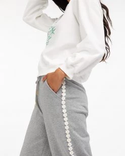 Ban.do Daisy Chain Wide Leg Sweatpants