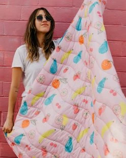 Talking Out Of Turn Puffy Blanket - Fresh Start